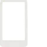 BERKER 13202189 Designrahmen für ELCOM.TOUCH Video, rund | polarweiß glänzend