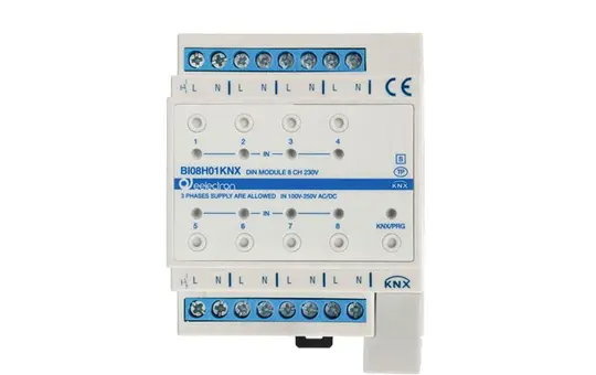 EELECTRON BI08H01KNX KNX-Binäreingang 230 V 8-fach