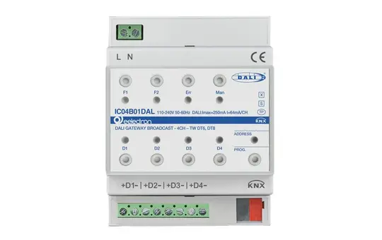 EELECTRON IC04B01DAL KNX-DALI-Gateway Broadcast 4-fach, DT8 TW