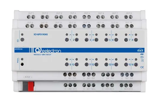 EELECTRON IO16F01KNX KNX-Universalaktor 16-fach, 16 Binäreingänge