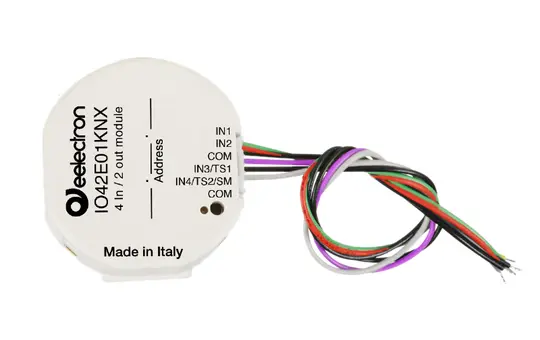 EELECTRON IO42E01KNX KNX Unterputzmodul 4-fach Binäreing., 2-fach Schaltausg., BLE Beacon
