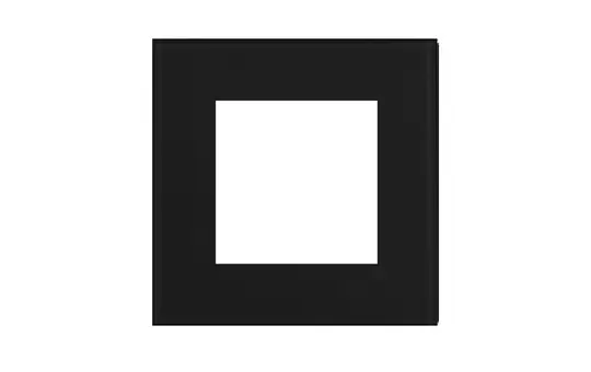 EELECTRON PS55B01GL-M3 Abdeckrahmen 55 2-fach, 5 Stück | glas matt schwarz