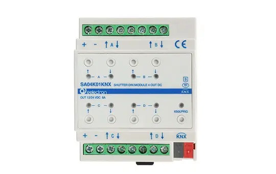 EELECTRON SA04K01KNX KNX-Jalousieaktor 24 V 4-fach