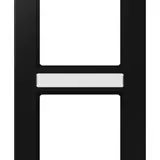 JUNG A5582BFNASWM beschr. Abdeckrahmen A 550 2-fach, senkrecht | schwarz matt