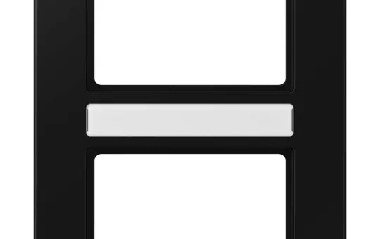 JUNG A5582BFNASWM beschr. Abdeckrahmen A 550 2-fach, senkrecht | schwarz matt