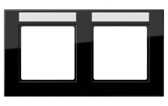JUNG A55820BFNASW beschr. Abdeckrahmen A 550 2-fach, waagerecht | schwarz