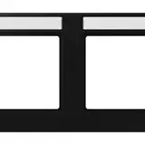 JUNG A55820BFNASWM beschr. Abdeckrahmen A 550 2-fach, waagerecht | schwarz matt