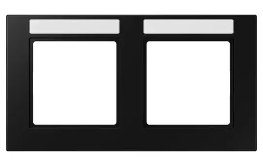 JUNG A55820BFNASWM beschr. Abdeckrahmen A 550 2-fach, waagerecht | schwarz matt