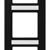JUNG A5583BFNASWM beschr. Abdeckrahmen A 550 3-fach, senkrecht | schwarz matt