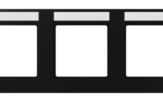 JUNG A55830BFNASWM beschr. Abdeckrahmen A 550 3-fach, waagerecht | schwarz matt