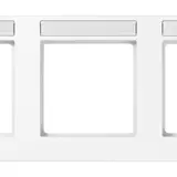 JUNG A55830BFNAWW beschr. Abdeckrahmen A 550 3-fach, waagerecht | schneeweiß
