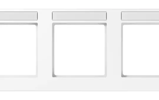 JUNG A55830BFNAWW beschr. Abdeckrahmen A 550 3-fach, waagerecht | schneeweiß