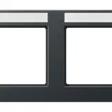 JUNG A55840BFNAANM beschr. Abdeckrahmen A 550 4-fach, waagerecht | anthrazit matt
