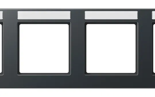 JUNG A55840BFNAANM beschr. Abdeckrahmen A 550 4-fach, waagerecht | anthrazit matt