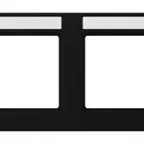 JUNG A55840BFNASWM beschr. Abdeckrahmen A 550 4-fach, waagerecht | schwarz matt