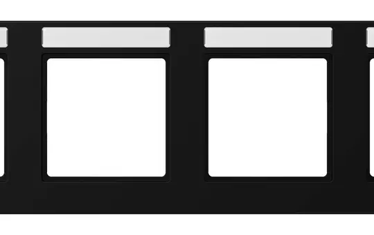 JUNG A55840BFNASWM beschr. Abdeckrahmen A 550 4-fach, waagerecht | schwarz matt