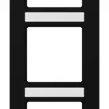 JUNG A5585BFNASWM beschr. Abdeckrahmen A 550 5-fach, senkrecht | schwarz matt