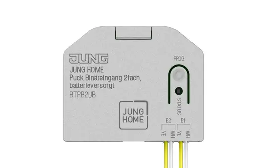 JUNG BTPB2UB Puck Binäreingänge JUNG HOME 2-fach, batterieversorgt