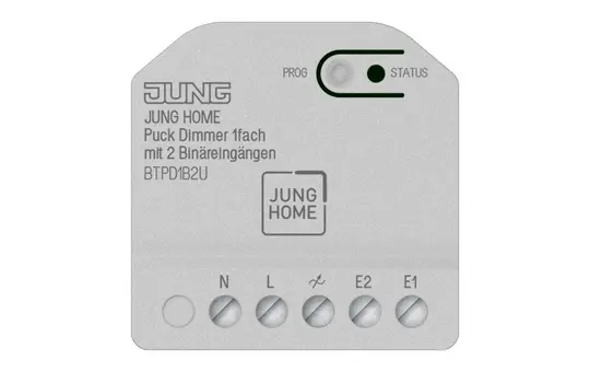 JUNG BTPD1B2U Puck Dimmer JUNG HOME 1-fach, 2 Binäreingänge