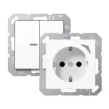 JUNG JH-PLICHT2AWW Beleuchtungsset JUNG HOME 1712 DE/BT A 17102 WW, BT A 1521 S WW