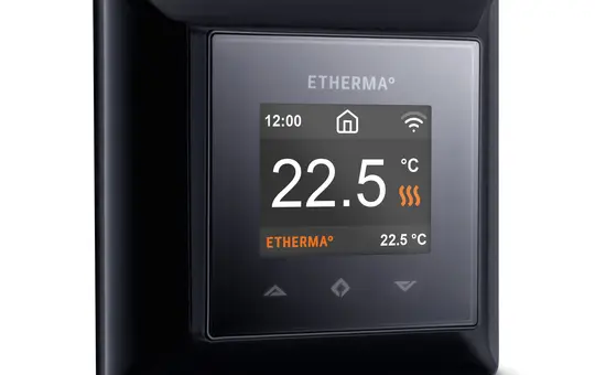 ETHERMA 41432 Smart-Thermostat eTOUCH PRO mit Wi-Fi und App-Steuerung | schwarz