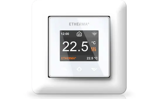 ETHERMA 41236 Smart-Thermostat eTOUCH PRO mit Wi-Fi und App-Steuerung | weiß