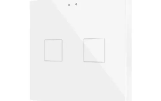 ZENNIO ZVIFR2W KNX-Tastsensor Flat RGB 2-fach | weiß