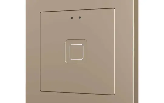 ZENNIO ZVITR55X1C KNX-Tastsensor Tecla 55 RGB 1-fach | champagner