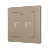 ZENNIO ZVITR55X2C KNX-Tastsensor Tecla 55 RGB 2-fach | champagner