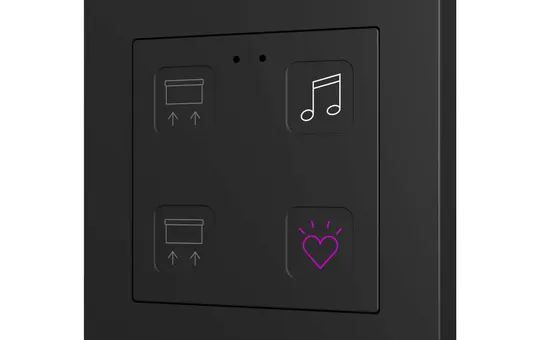 ZENNIO ZVITR55X4 KNX-Tastsensor Tecla 55 RGB 4-fach | custom
