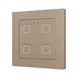 ZENNIO ZVITR55X4C KNX-Tastsensor Tecla 55 RGB 4-fach | champagner
