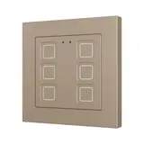 ZENNIO ZVITR55X6C KNX-Tastsensor Tecla 55 RGB 6-fach | champagner