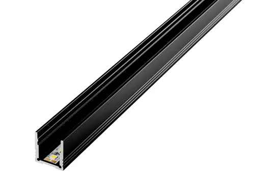 BARTHELME 62399101_9005 Aluminiumprofil BARdolino hoch | tiefschwarz | 1 m