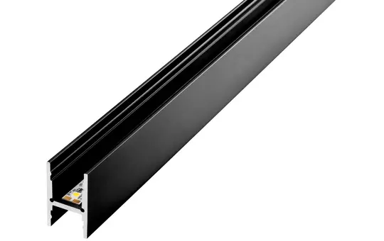 BARTHELME 62399111_9005 Aluminiumprofil BARdolino H tiefschwarz | 1 m