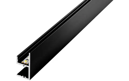 BARTHELME 62399531_9005 Aluminiumprofil BARdolino Muro tiefschwarz | 1 m