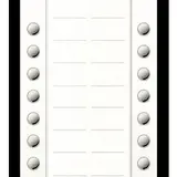 TCS AVA430220-0019 IP Video Außenstation AP PRO PES 20 Tasten, 2 Spalte | weiß