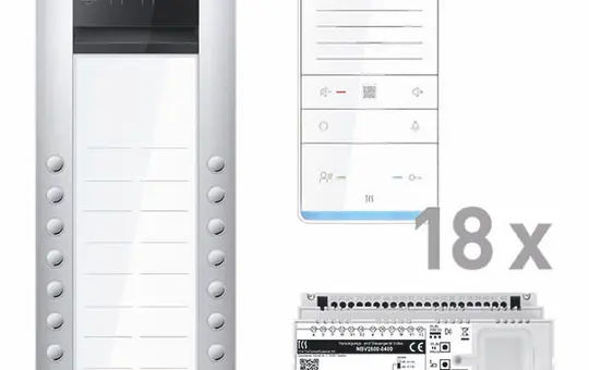 TCS PAAF182/008 Audio-Set Außenstation AP PRO ASA 18 WE, 18 Tasten, 18 Freispr. ISW6031