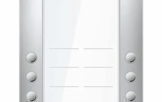 TCS AEA520208-0010 Audio Klingeltastenerweiterung AP PET PRO 8 Tasten | aluminium eloxiert | 190 mm