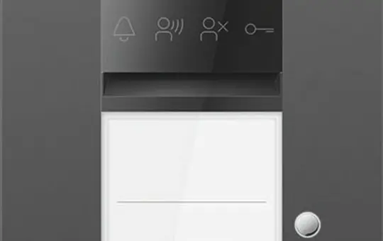 TCS ASU600102-0017 Audio-Außenstation UP PRO PES 2 Tasten, 1 Spalte | anthrazit