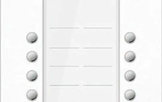 TCS ASU600218-0019 Audio-Außenstation UP PRO PES 18 Tasten, 1 Spalte | weiß