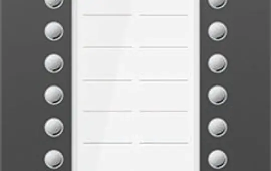 TCS ASU600222-0017 Audio-Außenstation UP PRO PES 22 Tasten, 1 Spalte | anthrazit