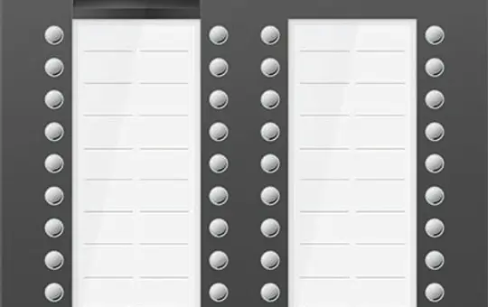 TCS ASU600448-0017 Audio-Außenstation UP PRO PES 48 Tasten, 2 Spalten | anthrazit