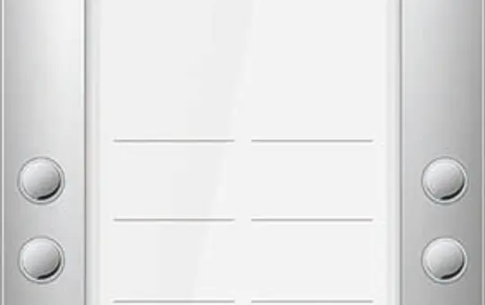 TCS AVA620212-0019 Video Außenstation AP PRO PES 12 Tasten, 2 Spalte | weiß