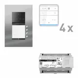 TCS PAUF041/005 Audio-Set Außenstation PES PRO 4 WE, 4 Tasten, 4 Freispr. ISW6010