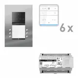 TCS PAUF062/005 Audio-Set Außenstation PES PRO 6 WE, 6 Tasten, 6 Freispr. ISW6010