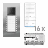 TCS PAUF162/006 Audio-Set Außenstation PES PRO 16 WE, 16 Tasten 2-spaltig, 16 Freispr. ISW6031