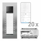 TCS PAUF202/006 Audio-Set Außenstation PES PRO 20 WE, 20 Tasten 2-spaltig, 20 Freispr. ISW6031