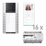 TCS PVAF162/003 Video-Set Außenstation AP PES PRO TCS:BUS 16 WE, 16 Tasten 2-spaltig, 16 Freispr. IVW6511