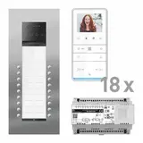 TCS PVUF182/001 Video-Set Außenstation UP PES PRO TCS:BUS 18 WE, 18 Tasten 2-spaltig, 18 Freispr. IVW6511