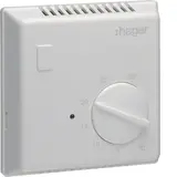 HAGER EK053 Raumthermostat Bimetall mit Schließer, LED | weiß
